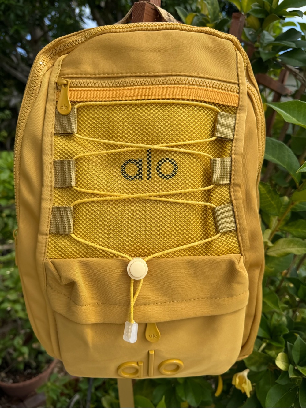 ALO Yoga Mustard Yellow Compact Backpack